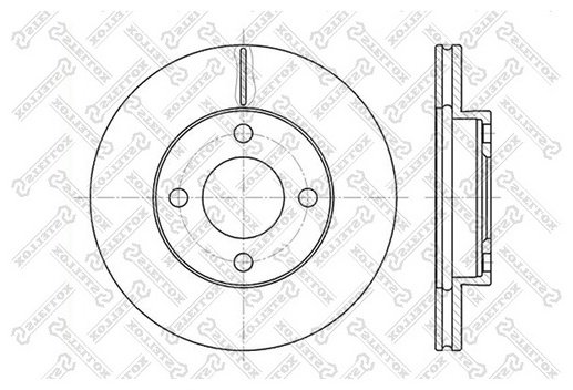 Диски Stellox передние 6020-4719V-SX купить,9448