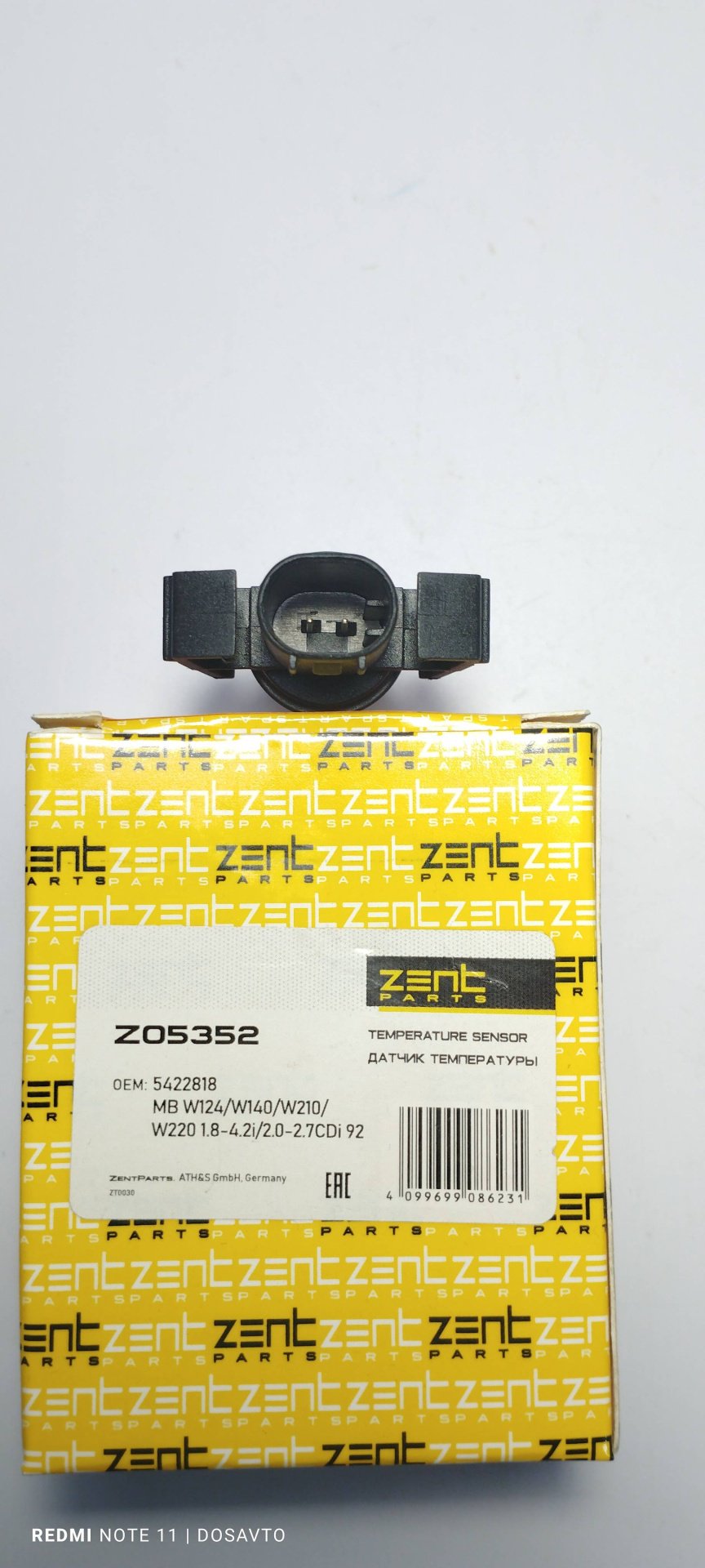 ZentParts датчик температуры воздуха Z05352 - ForteMarket ZentParts датчик температуры воздуха Z05352 купить,17920
