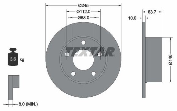 Диски Stellox задние 6020-4744-SX купить,15976