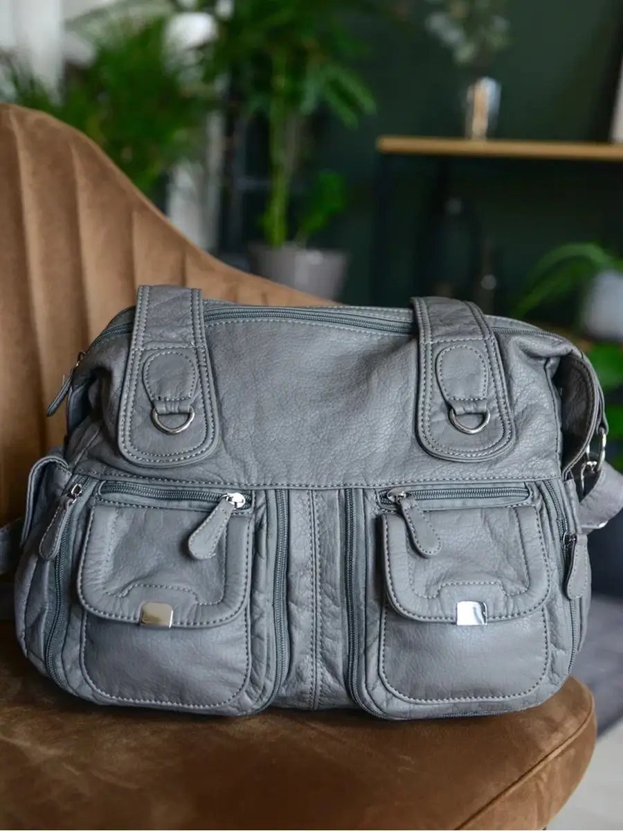 Сумка тоут MONBAG экокожа серый купить,NaN