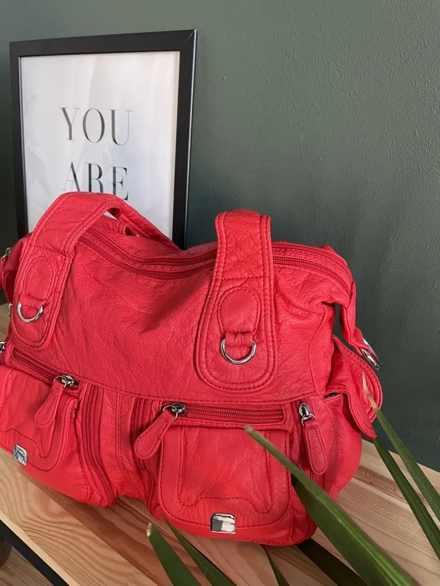 Сумка тоут MONBAG экокожа красный купить,NaN