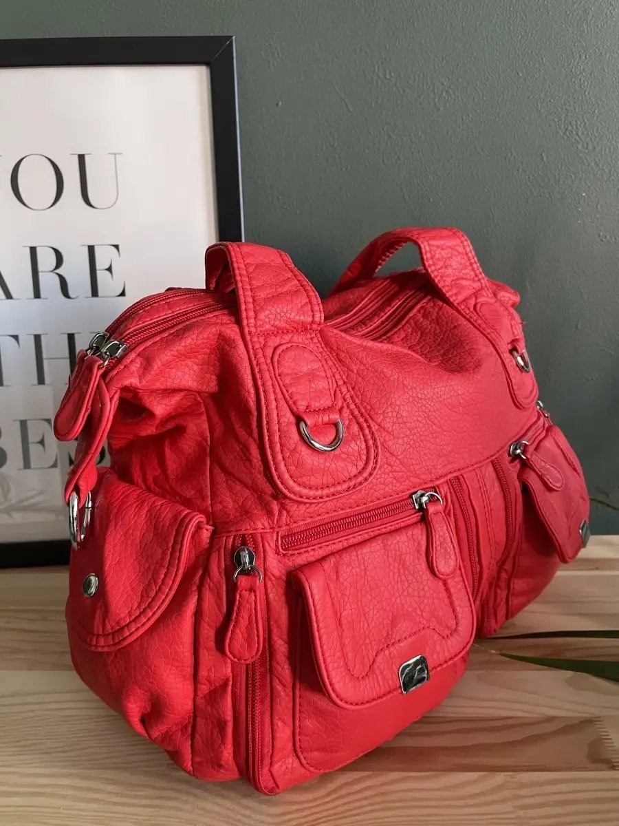 Сумка тоут MONBAG экокожа красный купить,NaN