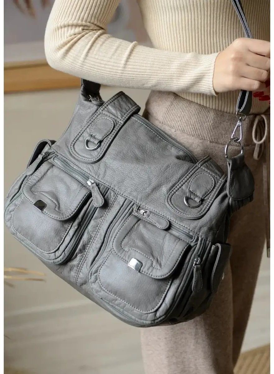 Сумка тоут MONBAG экокожа серый купить,NaN