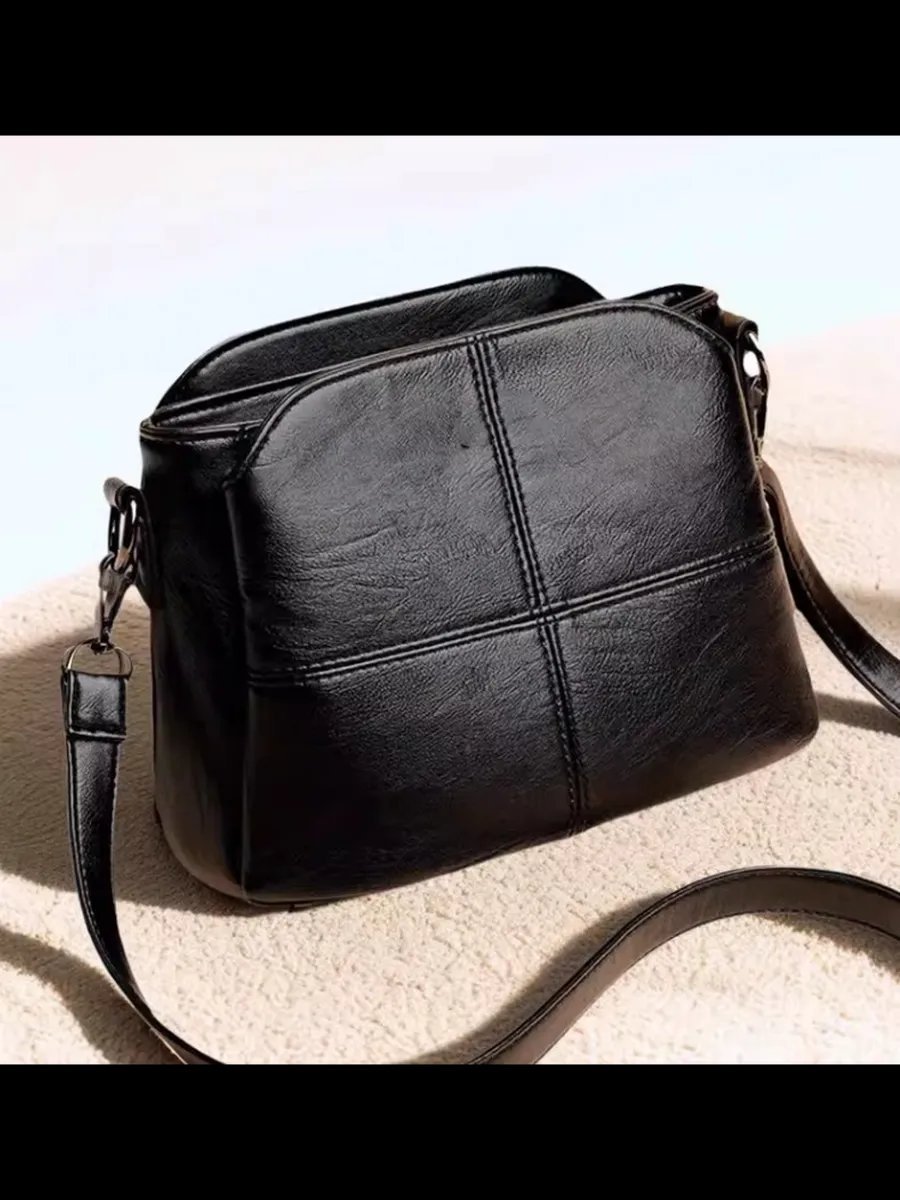 Сумка кросс-боди Via Borca экокожа черный купить,NaN