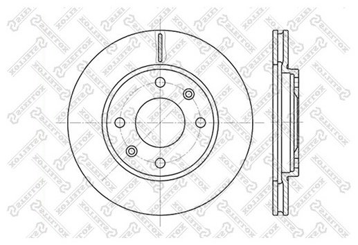 Диски Stellox передние 6020-9918V-SX - ForteMarket Диски Stellox передние 6020-9918V-SX купить,10750