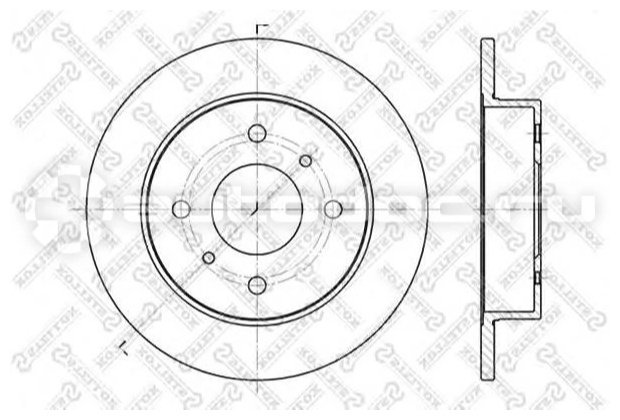 Диски Stellox задние 60202229SX купить,11480