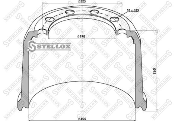 Диски Stellox задние 85-00124-SX купить,48930