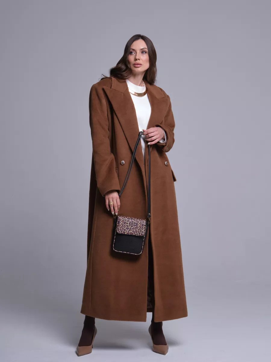 Сумка кросс-боди LC BAGS натуральная кожа коричневый купить,NaN