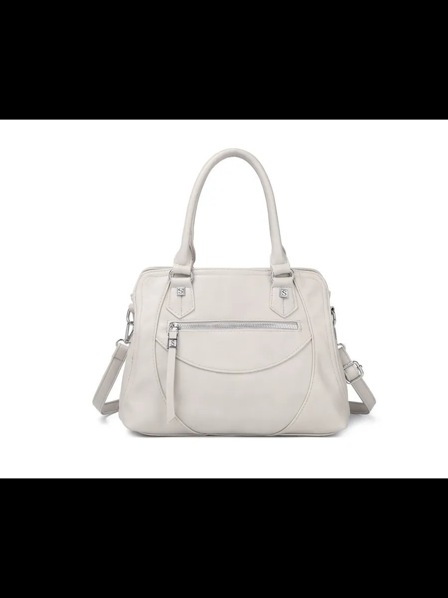 Сумка кросс-боди MiniBags экокожа серый купить,NaN