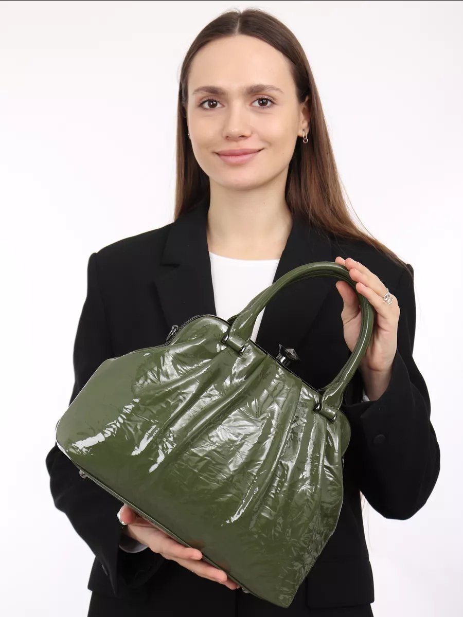 Мини-сумка Milagelin текстиль зеленый купить,NaN