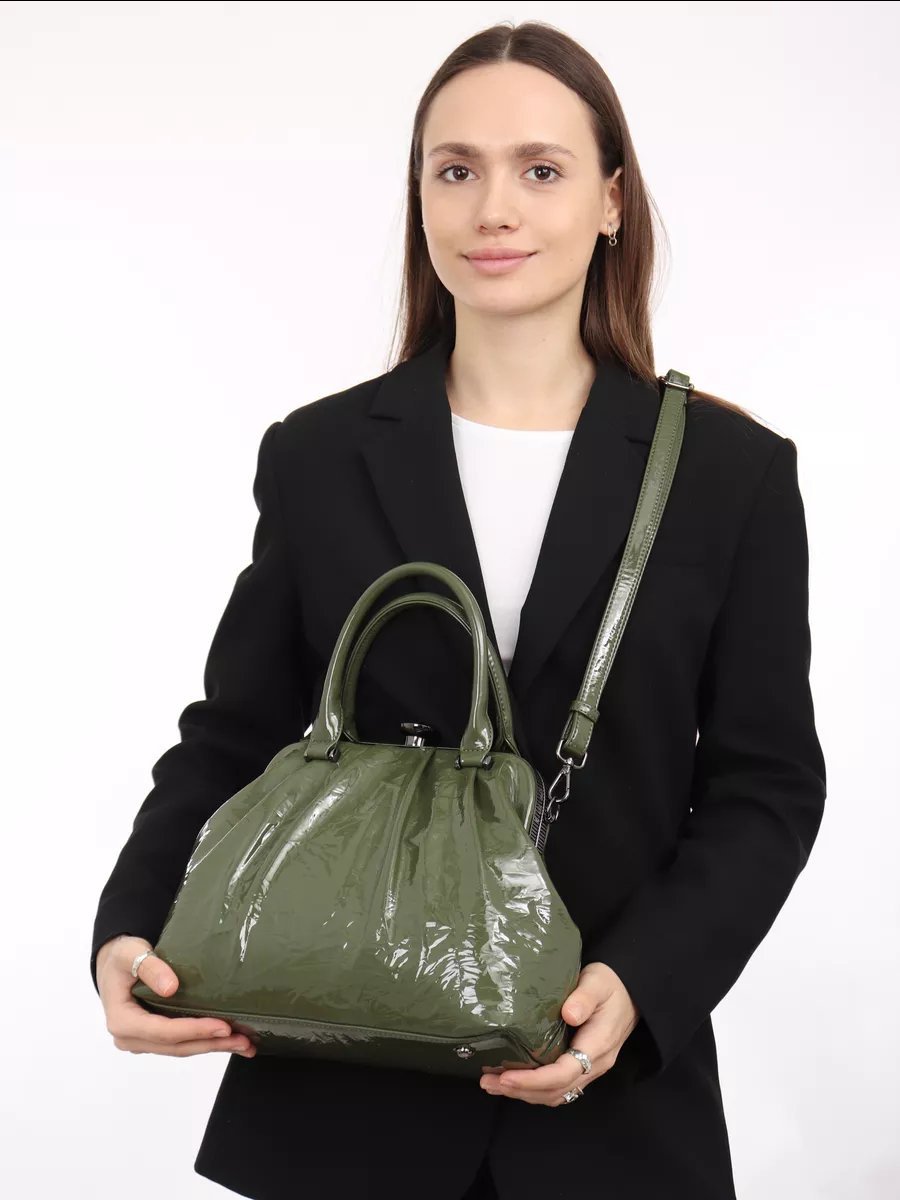 Мини-сумка Milagelin текстиль зеленый купить,NaN