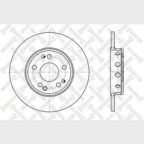 Диски Stellox передние 6020-3309-SX купить,22750