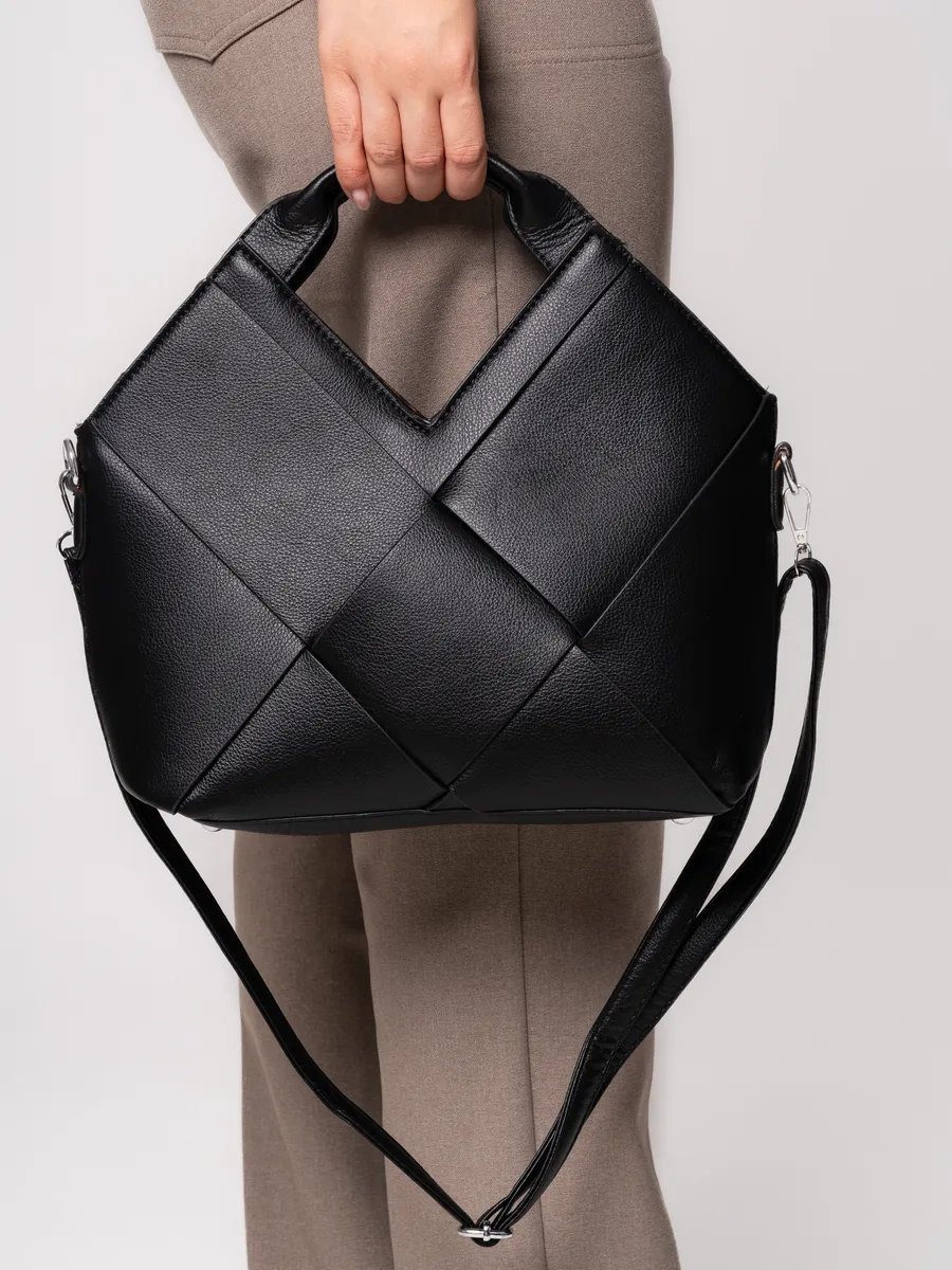 Сумка кросс-боди MiniBags экокожа черный купить,NaN