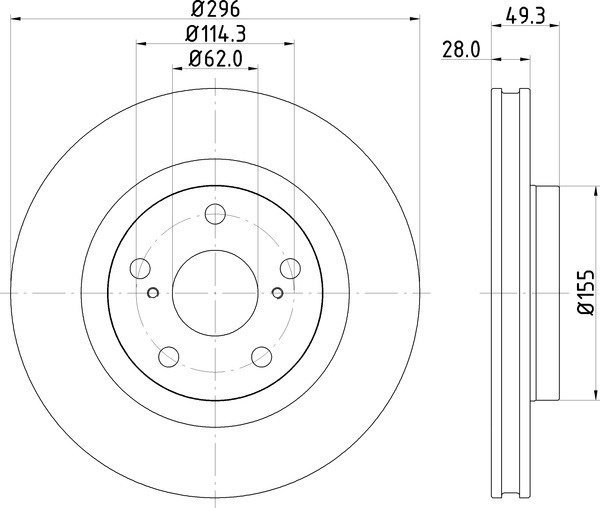 Диски Stellox передние 6020-1069V-SX купить,14200