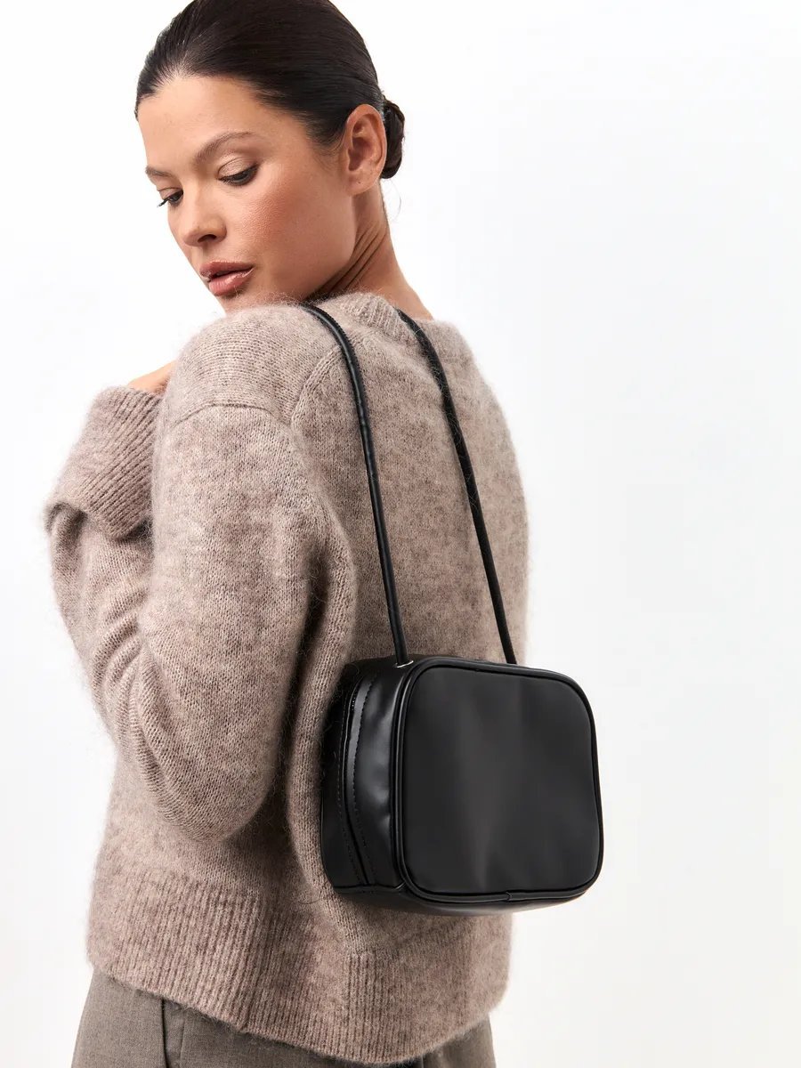 Сумка кросс-боди 2 BAGS BETTER экокожа черный купить,NaN