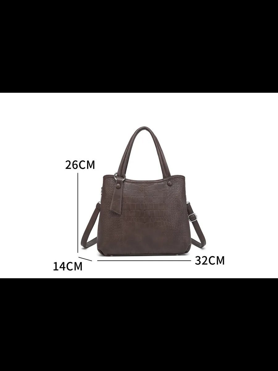 Сумка кросс-боди MiniBags экокожа коричневый купить,NaN