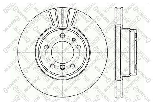 Диски Stellox передние 6020-1534V-SX купить,17600