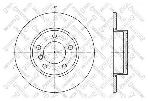 Диски Stellox передние 6020-1524-SX - ForteMarket Диски Stellox передние 6020-1524-SX купить,13760