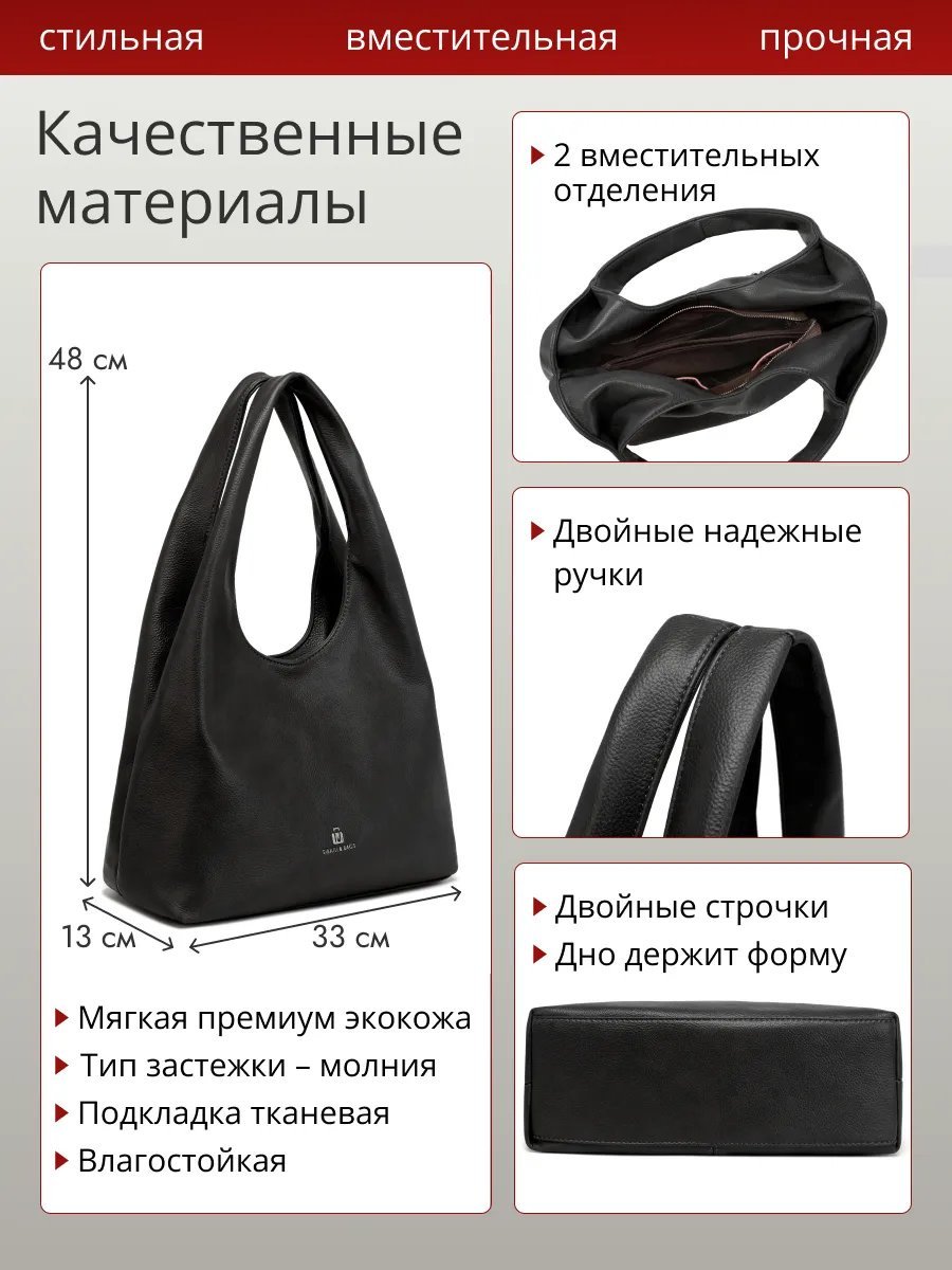 Сумка багет MiniBags экокожа серый купить,NaN