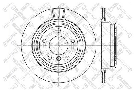 Диски Stellox задние 6020-1539V-SX купить,14400