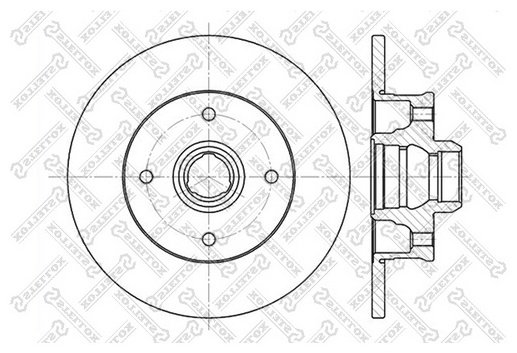 Диски Stellox задние 6020-9935-SX купить,10600
