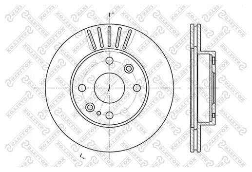 Диски Stellox передние 6020-3223V-SX купить,8318
