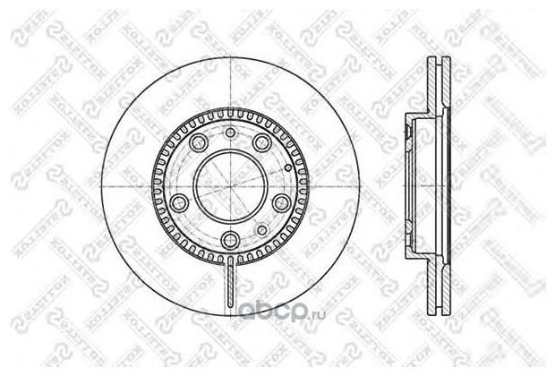 Диски Stellox передние 6020-3241V-SX купить,13820