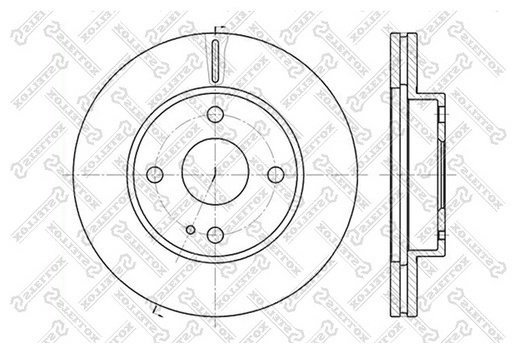 Диски Stellox передние 6020-3232V-SX купить,11090