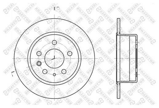 Диски Stellox задние 6020-3305-SX купить,11360