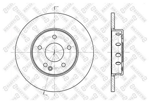 Диски Stellox передние 6020-3316-SX купить,10650