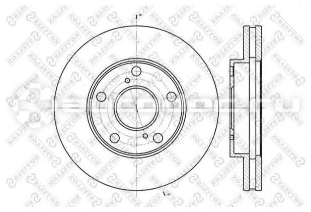 Диски Stellox передние 60204547VSX купить,11240