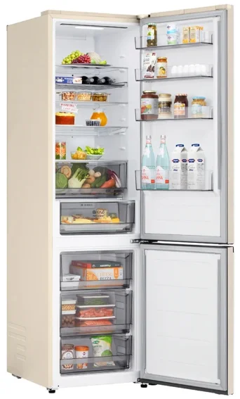 Холодильник LG GC-B 509 EETM бежевый