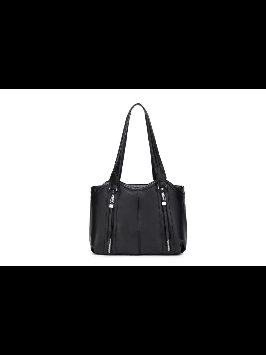 Сумка шоппер MiniBags экокожа черный купить,NaN