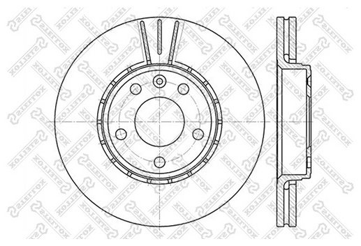 Диски Stellox передние 6020-3639V-SX купить,17560