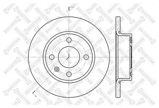 Диски Stellox передние 6020-4305-SX купить,9771