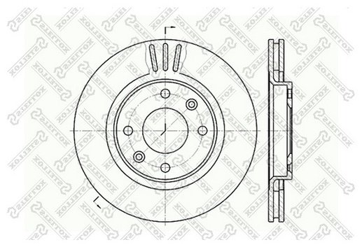 Диски Stellox передние 6020-1929V-SX - ForteMarket Диски Stellox передние 6020-1929V-SX купить,11000