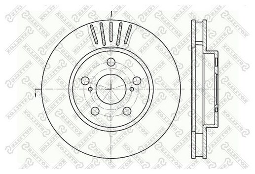 Диски Stellox передние 6020-4544V-SX купить,11080