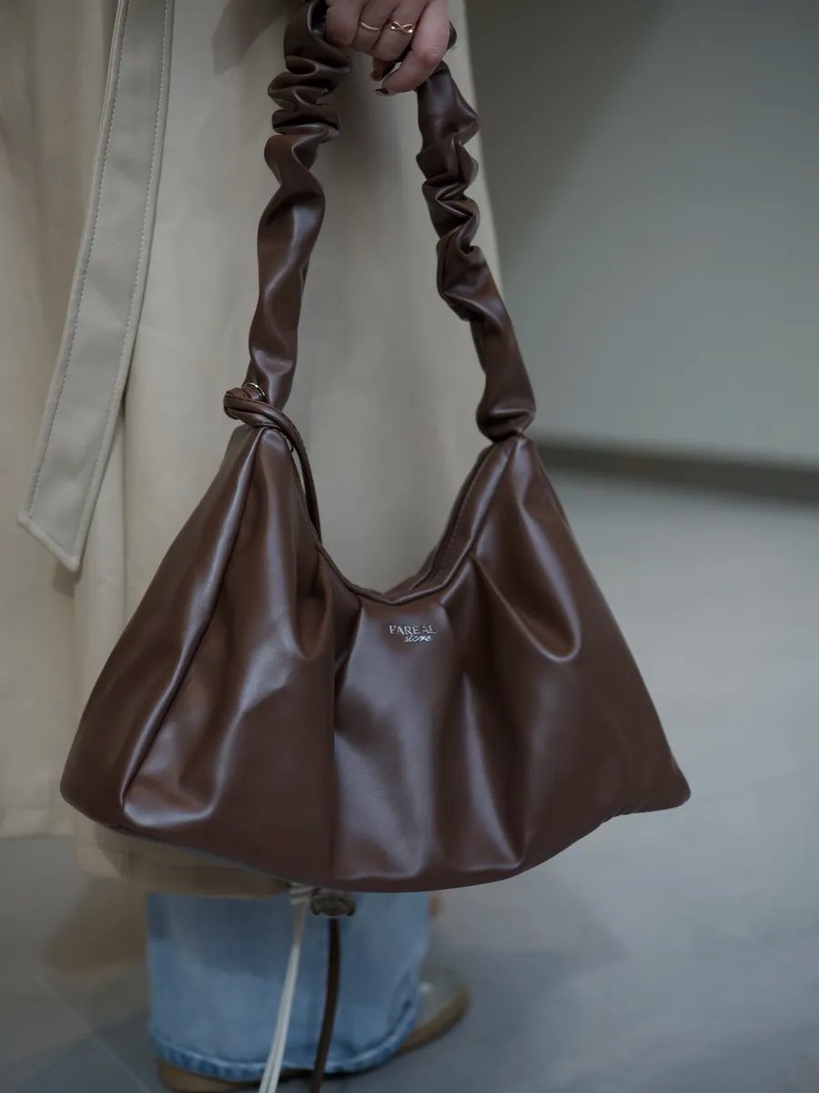 Мини-сумка FAREAL STORE экокожа коричневый купить,NaN