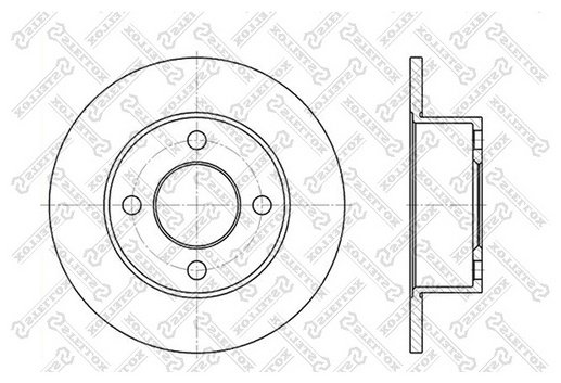 Диски Stellox задние 6020-4723-SX купить,9449