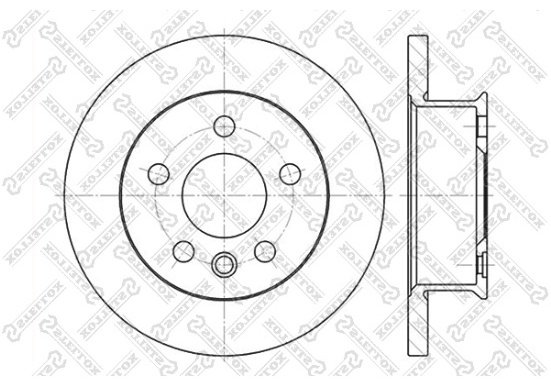 Диски Stellox передние 6020-4732-SX купить,12740