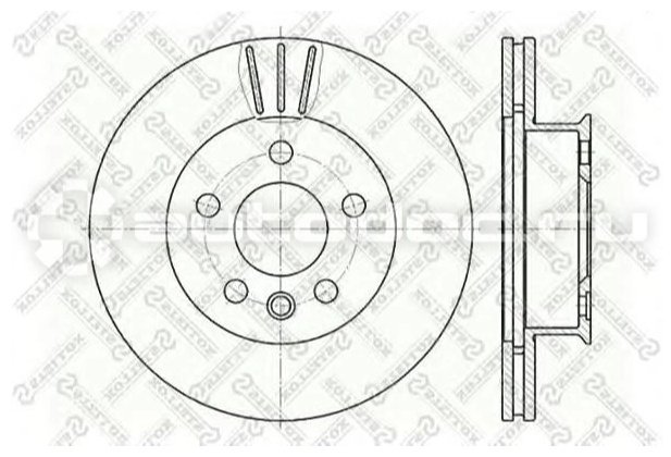 Диски Stellox передние 60204733VSX купить,19000