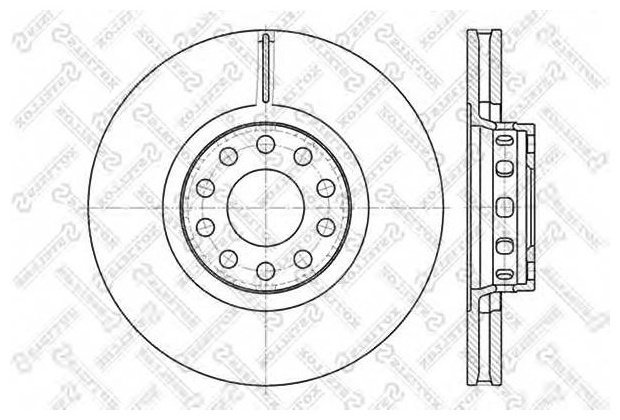 Диски Stellox передние 6020-4780V-SX купить,27350