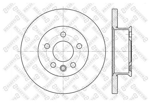 Диски Stellox передние 6020-4746-SX купить,14560