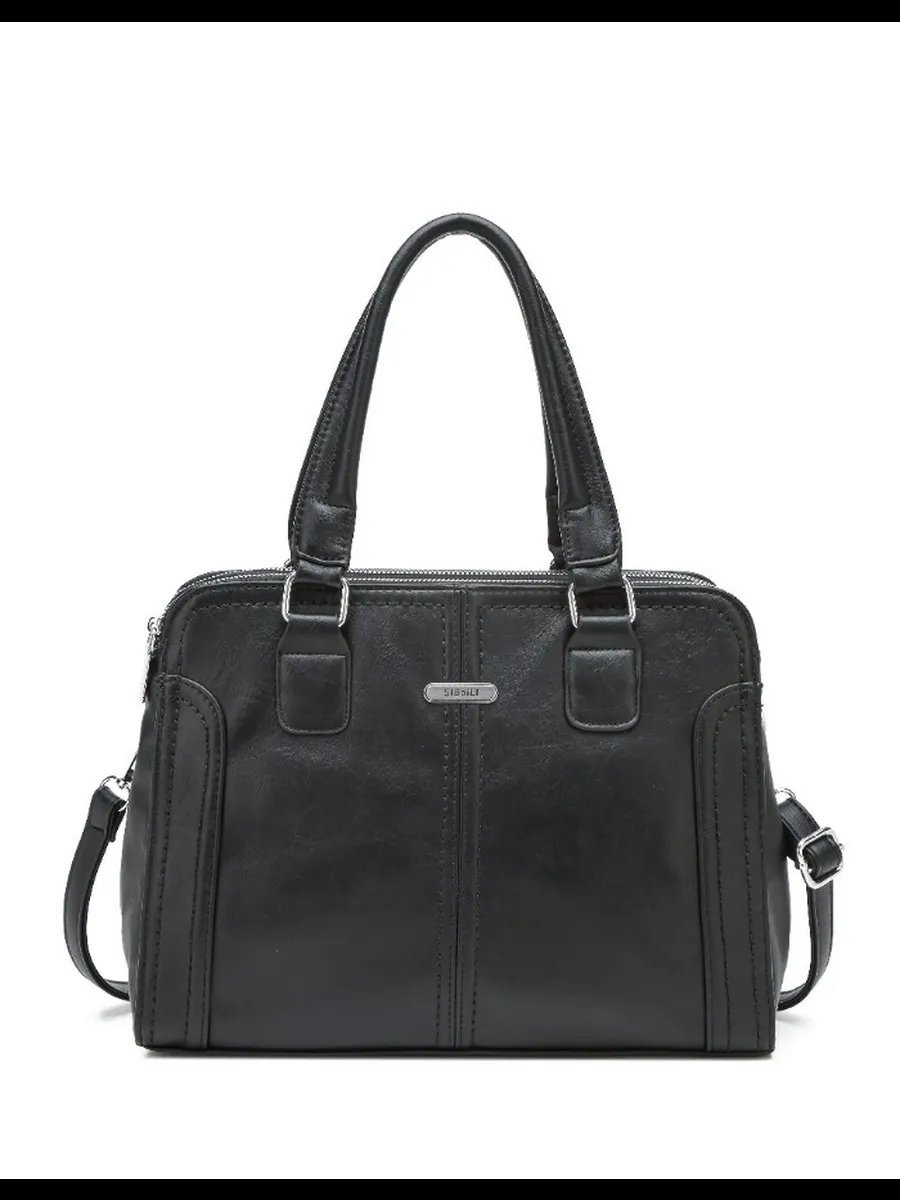 Сумка шоппер Lee-Bags экокожа черный купить,NaN