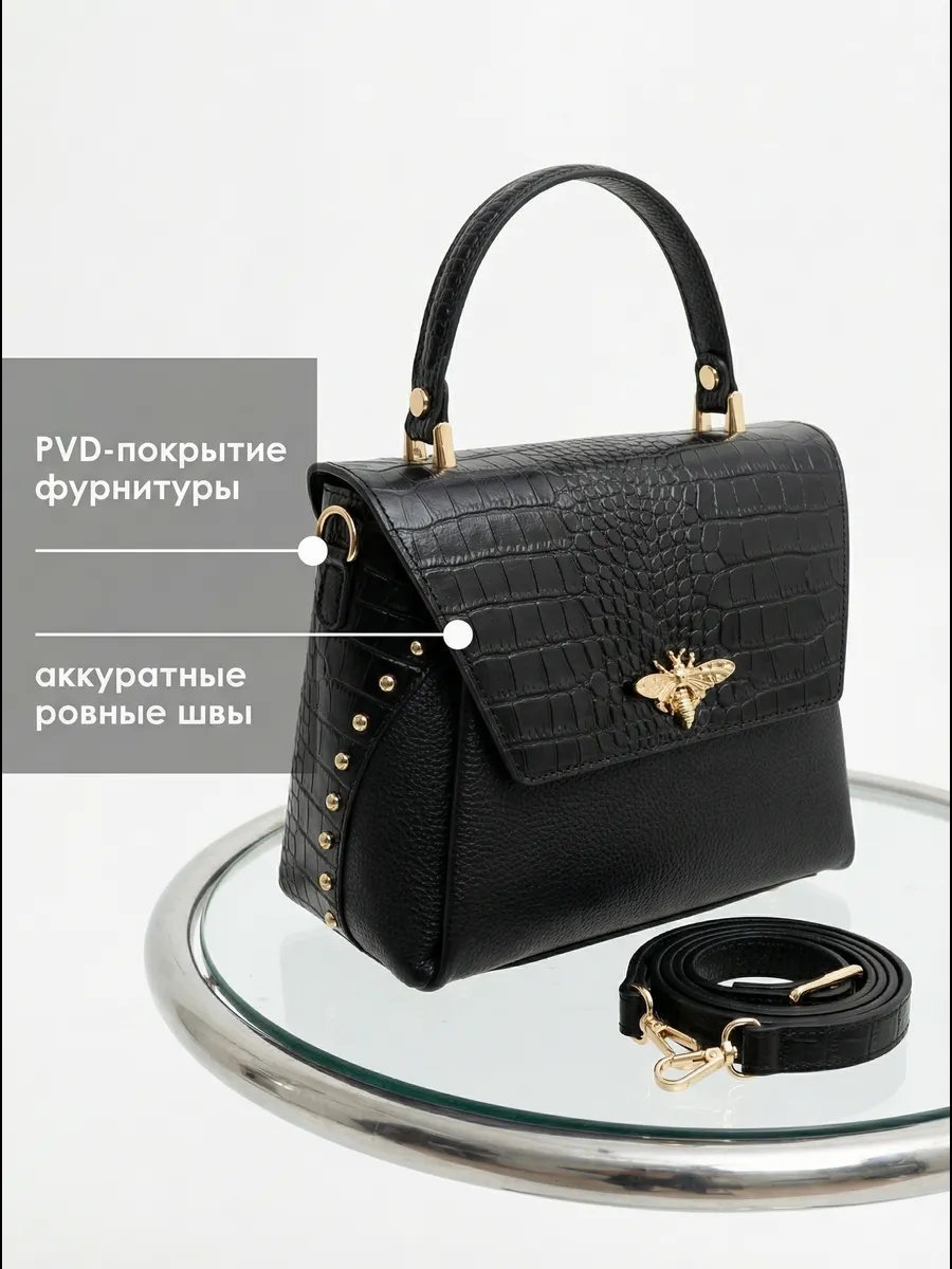 Мини-сумка Belmondo Special Boutique натуральная кожа черный купить,NaN