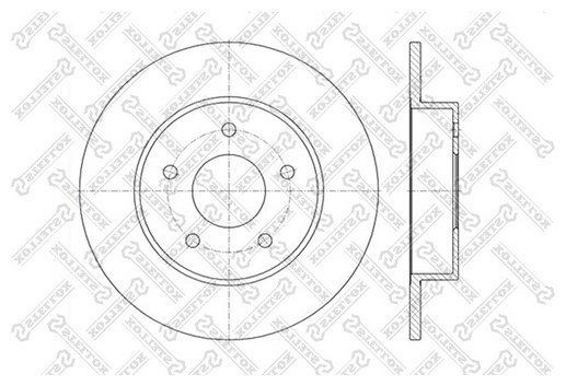 Диски Stellox задние 6020-2257-SX купить,9414