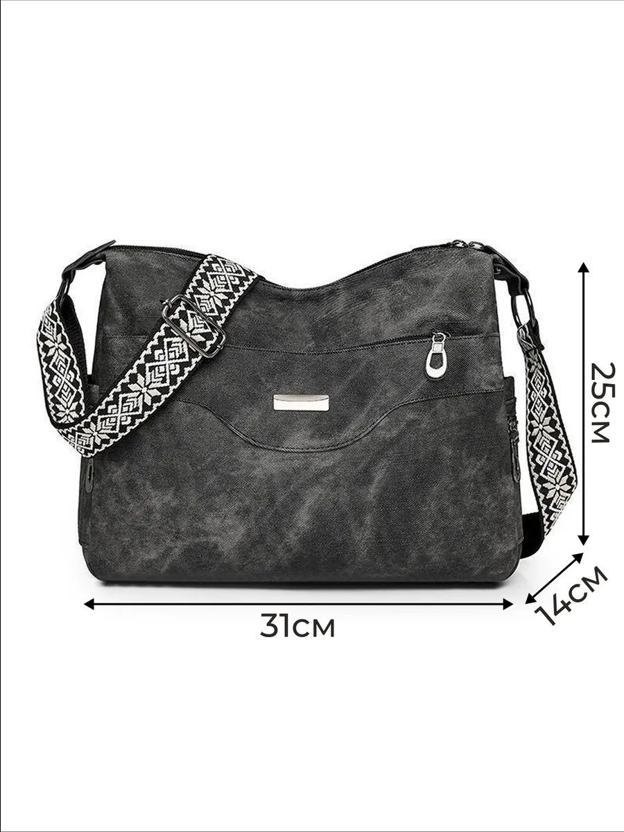 Мини-сумка ToteTrend экокожа черный купить,NaN