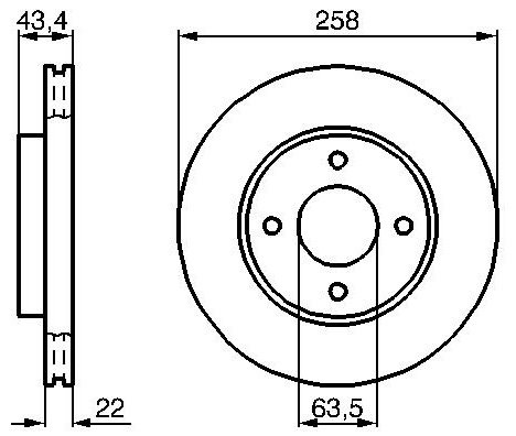 Диски Stellox передние 60202549VSX