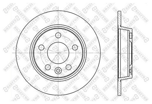Диски Stellox задние 6020-2546-SX