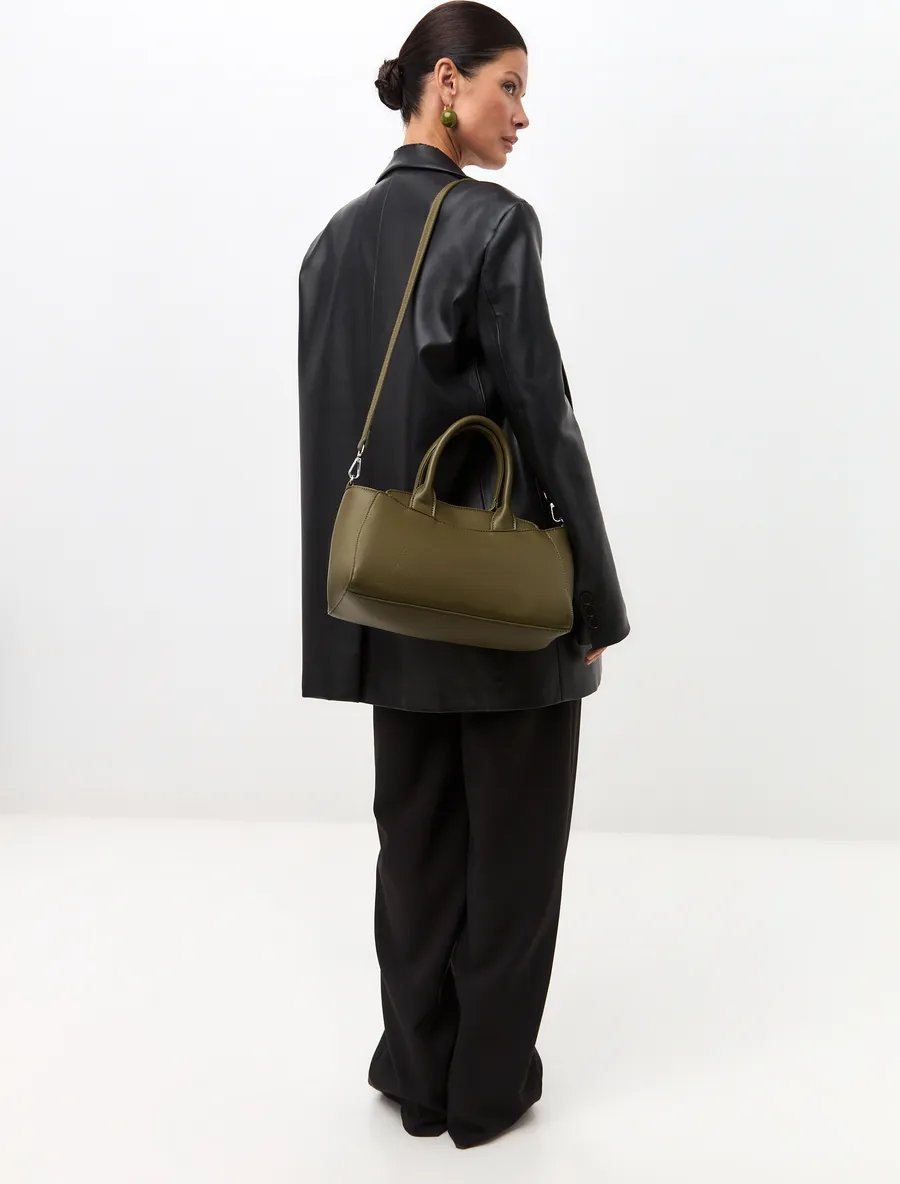 Сумка кросс-боди 2 BAGS BETTER экокожа зеленый купить,NaN